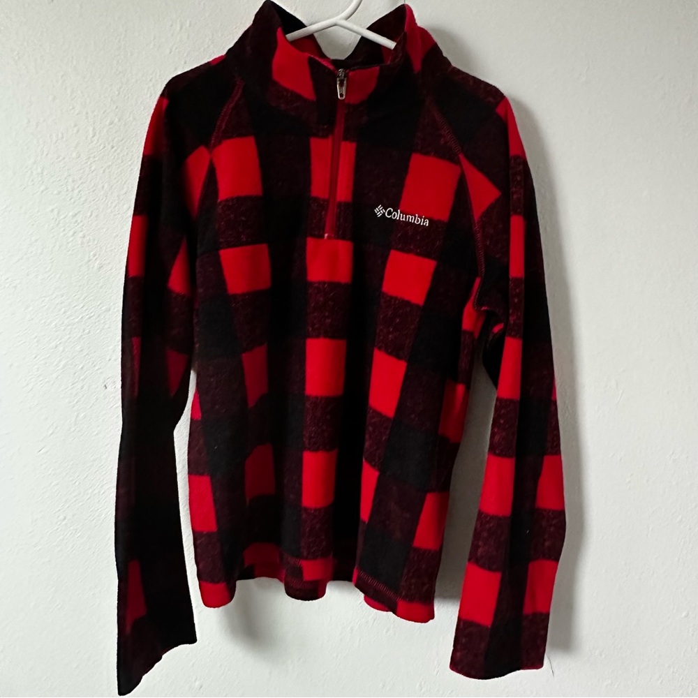 Columbia Red and Black Checkered Fleece